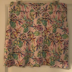 Floral Print Pink Skirt